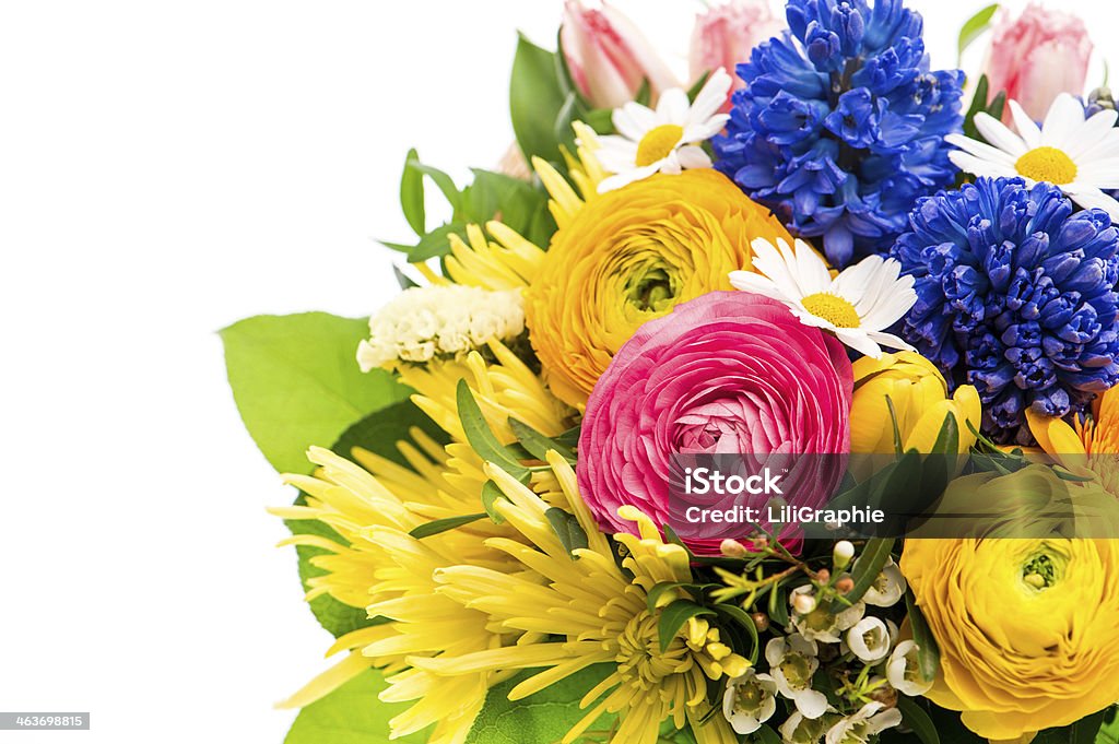 bouquet colorato di fiori di primavera - Foto stock royalty-free di Anniversario