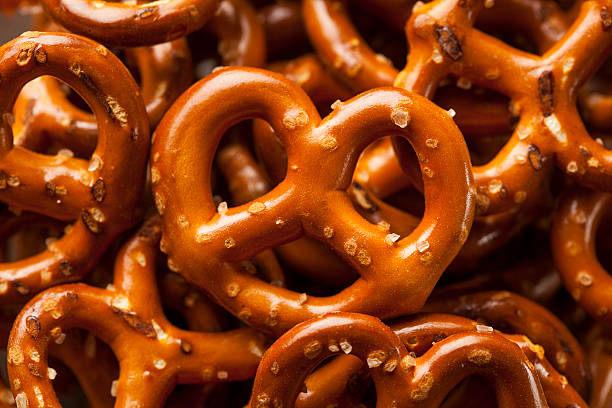 istock Organic Brown Mini Pretzels with Salt 463699013