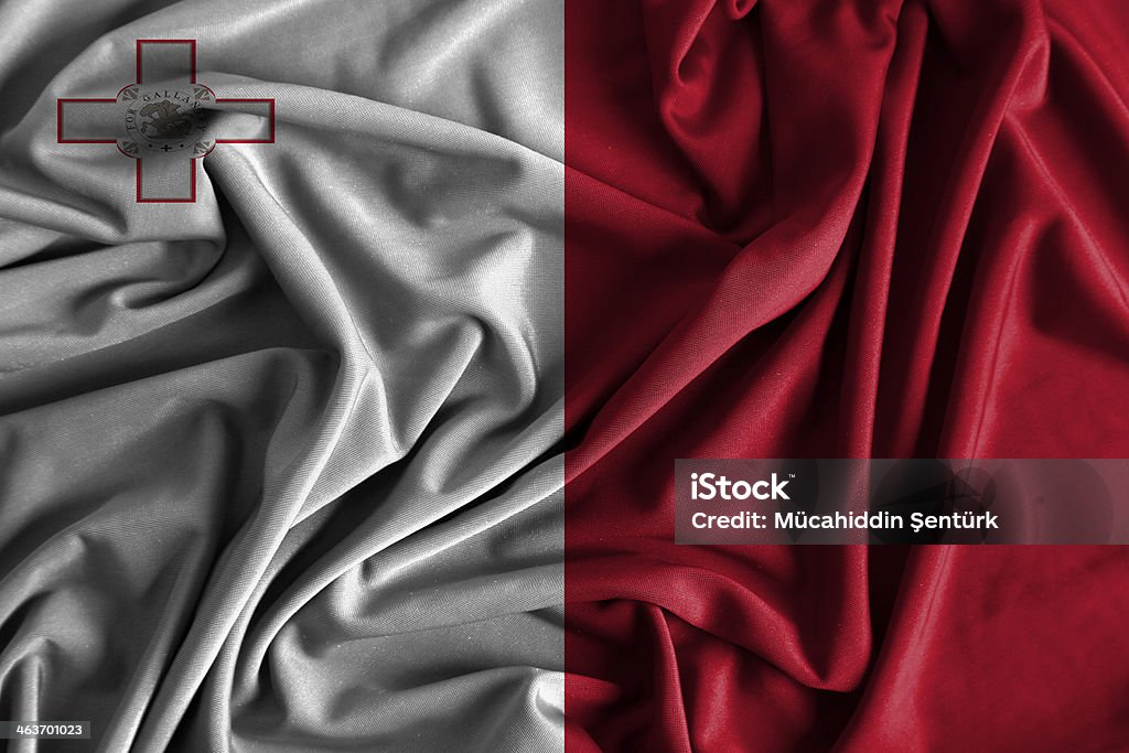 Malta Flag Colors Stock Photo