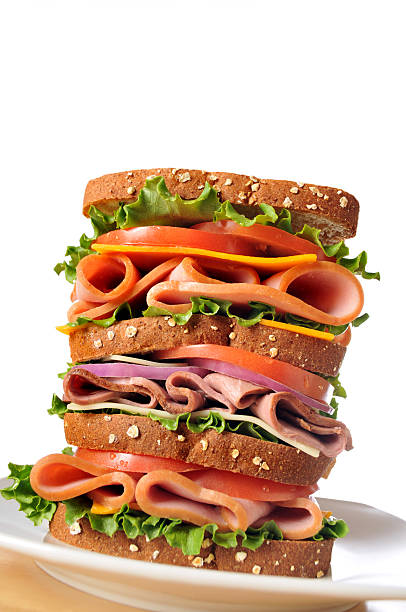 istock Triple Decker Dagwood Sandwich on Whole Wheat Bread 463701593