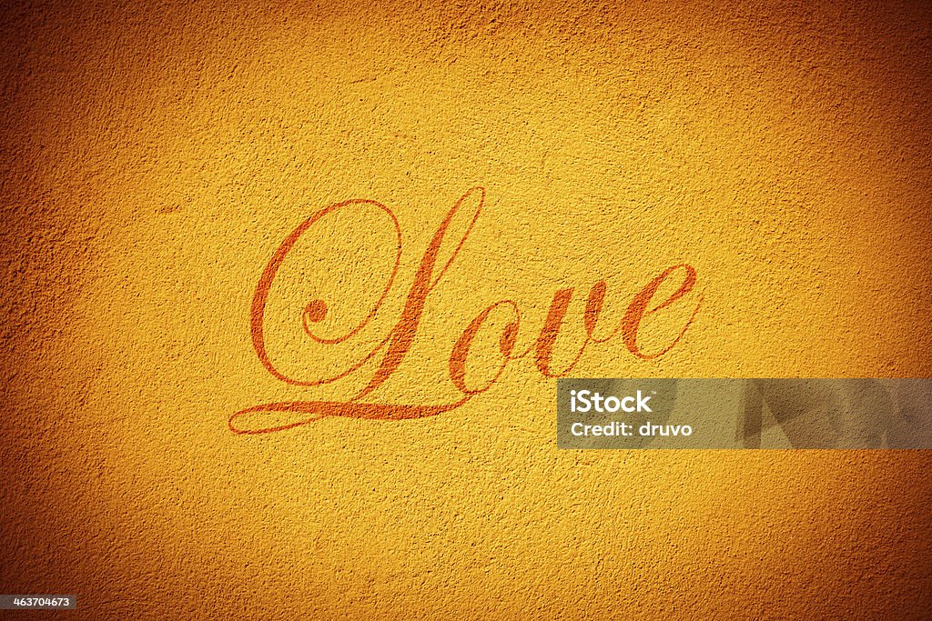 Amor na parede - Royalty-free Amor Foto de stock