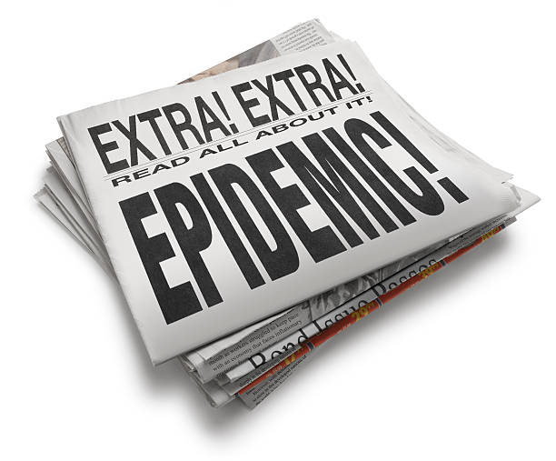 istock Epidemic Newspaper Headline Isolated onWhite Background 463704767