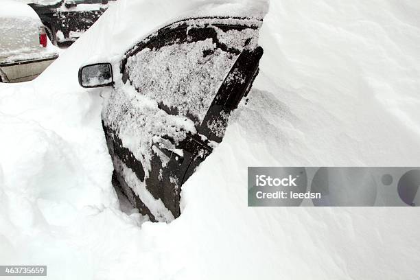 Cars Covered With Snow Stock Photo - Download Image Now - Accidents and Disasters, Blizzard, Car