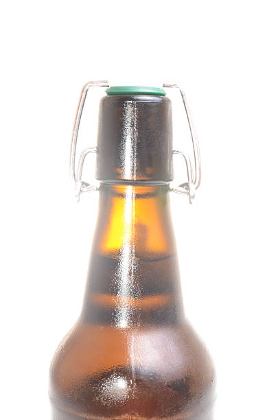 istock Old brown bottle of beer 463736353