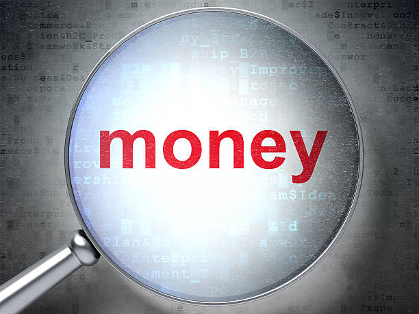istock Finance concept: Money with optical glass 463740797