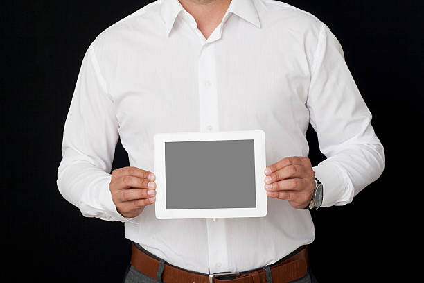 screen of a digital tablet stock photo