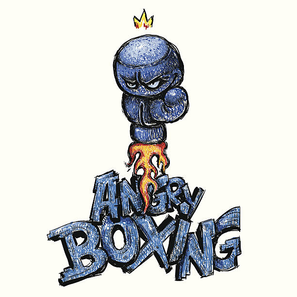 illustrations, cliparts, dessins animés et icônes de colère de boxe - boxing fist knocking punch