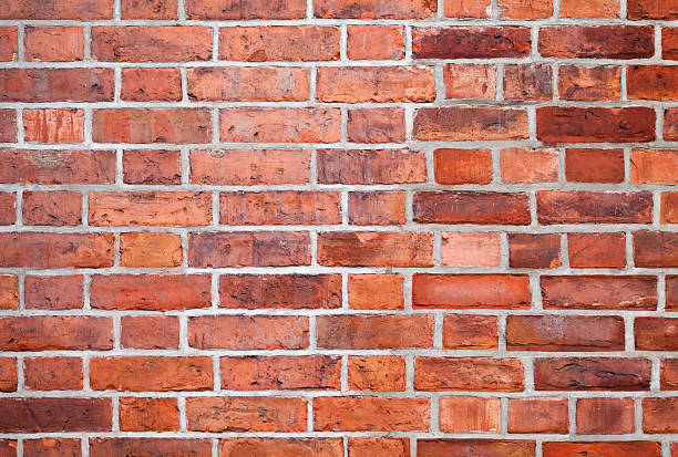 istock Detailed red brick wall background photo texture 463746085