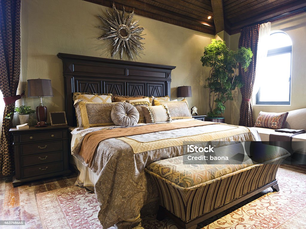 Camera da letto principale - Foto stock royalty-free di Accogliente