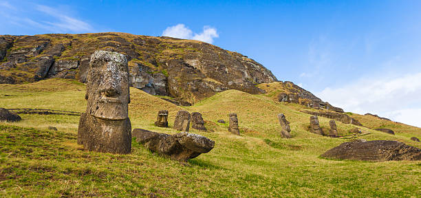 istock Moai on Rano Raraku Slope, Easter Island, Chile 463749239