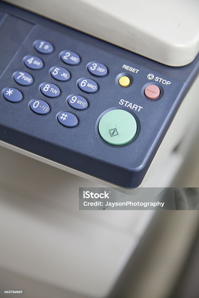 Printer Machine Close up view on the Printer machine. Office Stock Photo