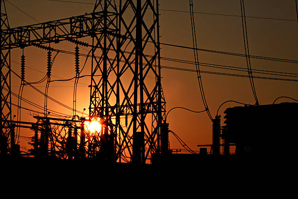 istock Sunset of powerhouse. 463759435