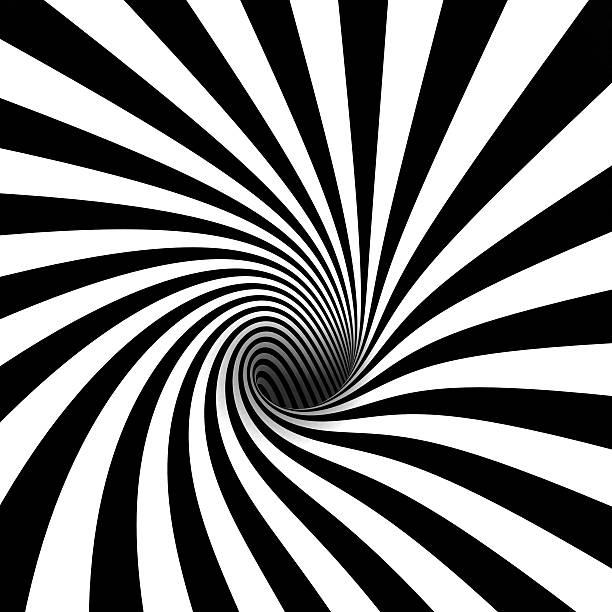 istock An image of a black and white spiral  463759605