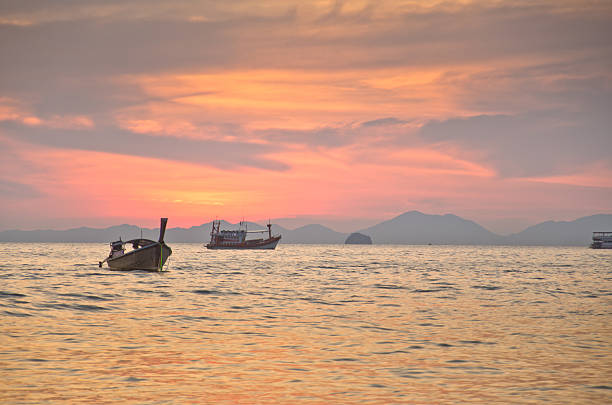 istock Sunset with sea and islands at Aonang, Krabi 463781801