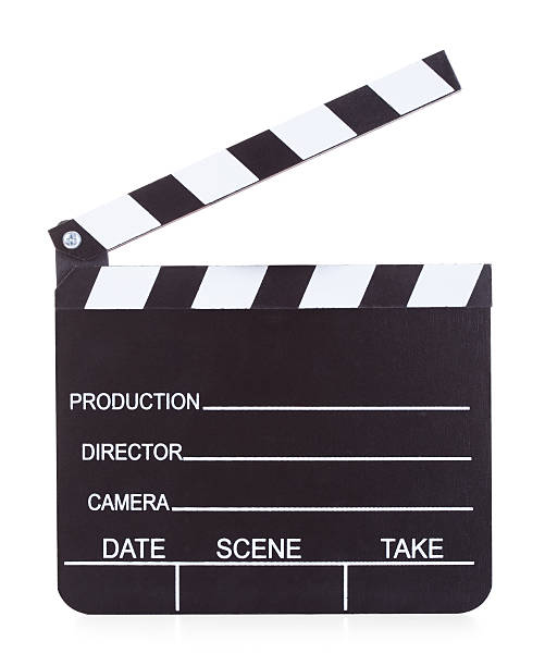 istock Movie Production Clapper Board On White Background 463785631