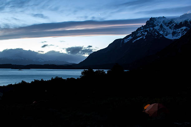 istock Torres del Paine Camp Los Cuernos 463786951