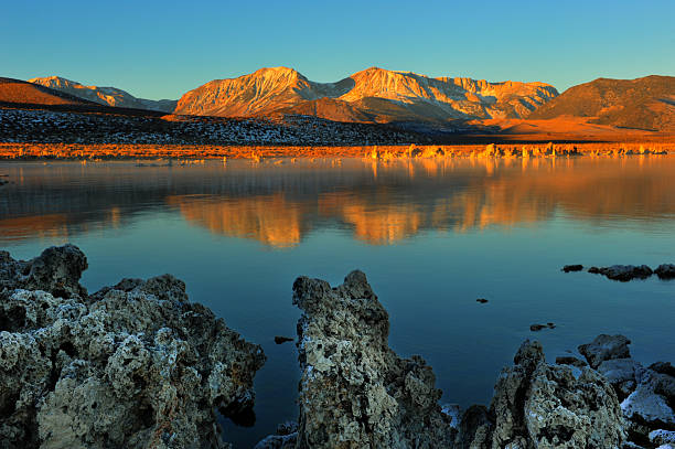 istock Mono Lake tufa formations at sunrise 463794625