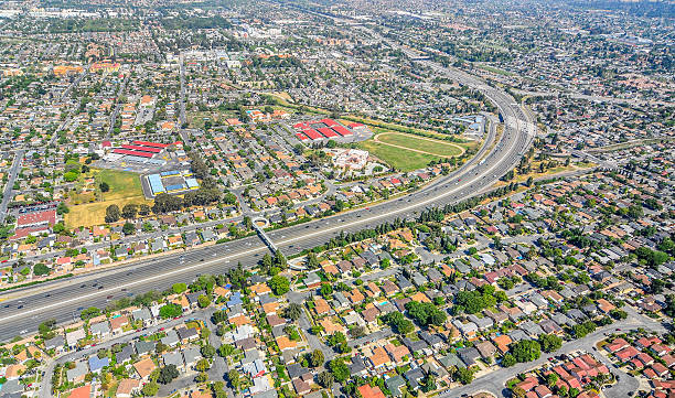 istock Arial view of neighborhood 463795697