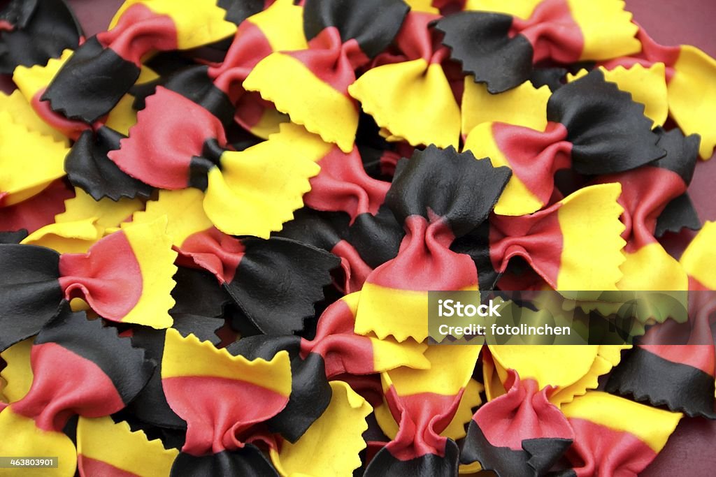 Pasta in den Farben der deutschen Flagge - Lizenzfrei Deutschland Stock-Foto