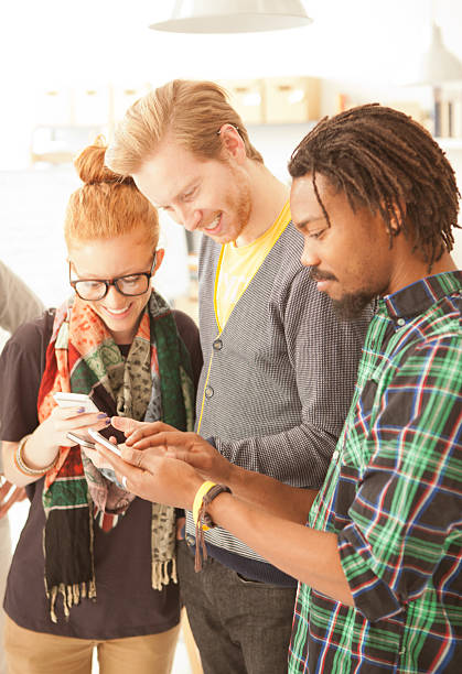 istock Young people with smartphones. 463804151