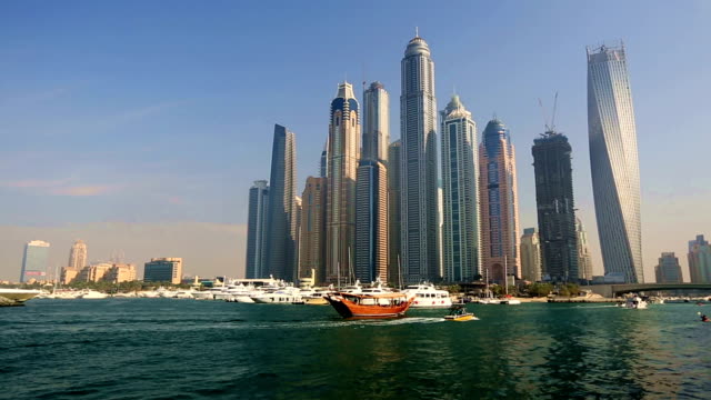 view of Dubai skyscraper