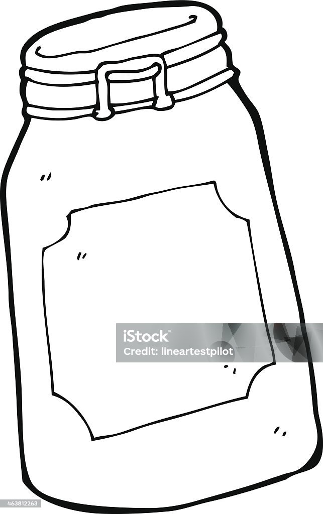 Rectangular Jar Cartoon Cartoon Jar Stock Illustration - Download Image Now - Bizarre, Cheerful ...
