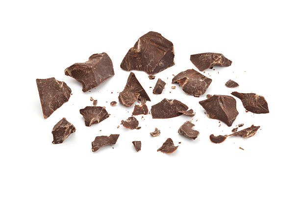 다크 초콜릿 쉐이빙 - chocolate part of portion chocolate shaving 뉴스 사진 이미지