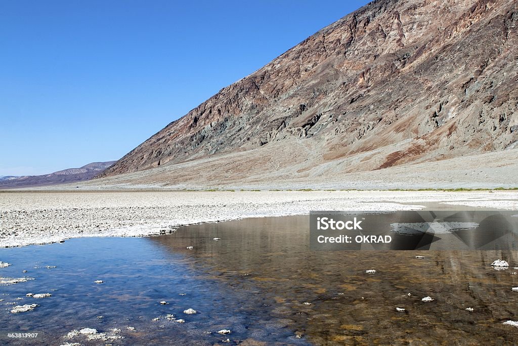 Unterseite des Death Valley mit natürlicher Quelle - Lizenzfrei Berg Stock-Foto