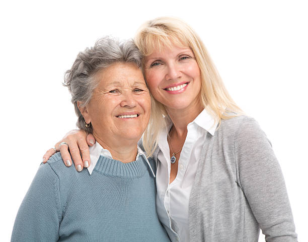 istock Mature woman with mother. 463814817