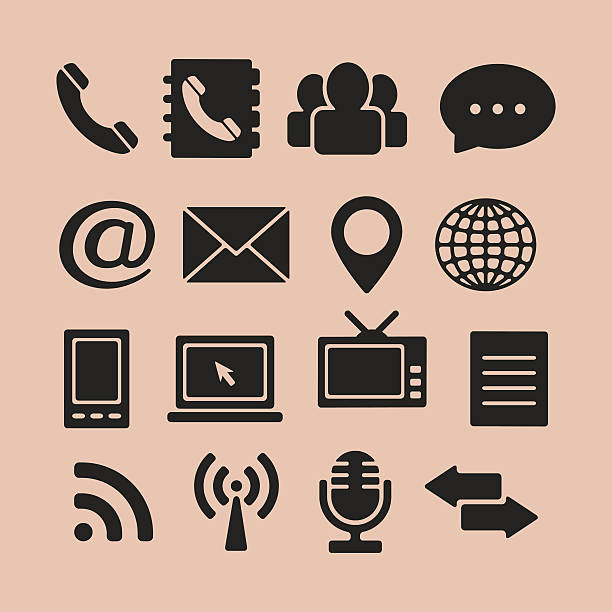 Set of Icons for Web and Mobile Set of Icons for Web and Mobile rss feeds stock illustrations