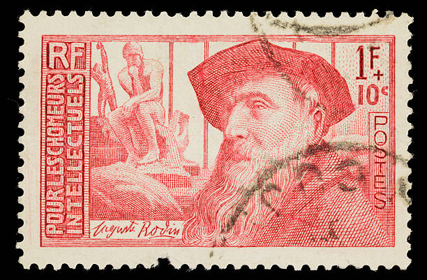 istock France Auguste Rodin postage stamp 463815617