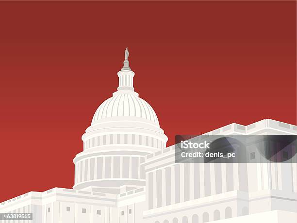 Bâtiment Du Capitole Vecteurs libres de droits et plus d'images vectorielles de Gouvernement - Gouvernement, Washington DC, Bâtiment fédéral