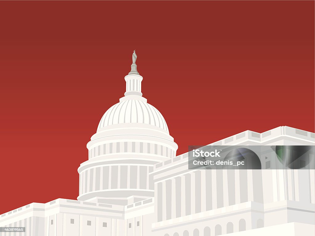 Capitol Building United States Capitol Building in Washington DC Government stock vector