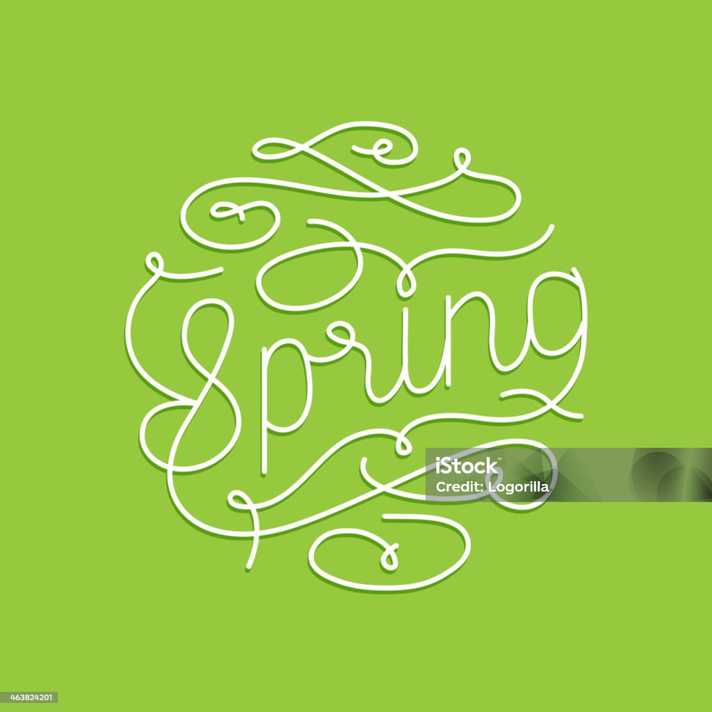 S Word Spring Spring Stock Illustration - Download Image Now - Green Color ...