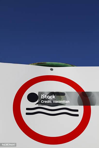 No Swimming Sign Stock Photo - Download Image Now - Advice, Beach, Danger