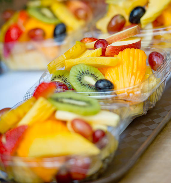 istock Fresh Fruit Mix ready to eat, sliced in a bowl 463838869