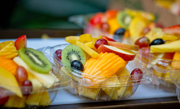 istock Fresh Fruit Mix ready to eat, sliced in a bowl 463838871