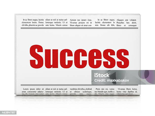 Finance Concept Newspaper Headline Success Stock Photo - Download Image Now - Achievement, Agreement, Asking