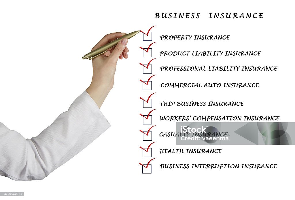 Lista de verificação para empresas de seguros - Royalty-free Acaso Foto de stock