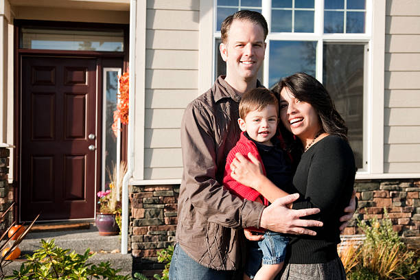 istock Young Family at Home 463853105