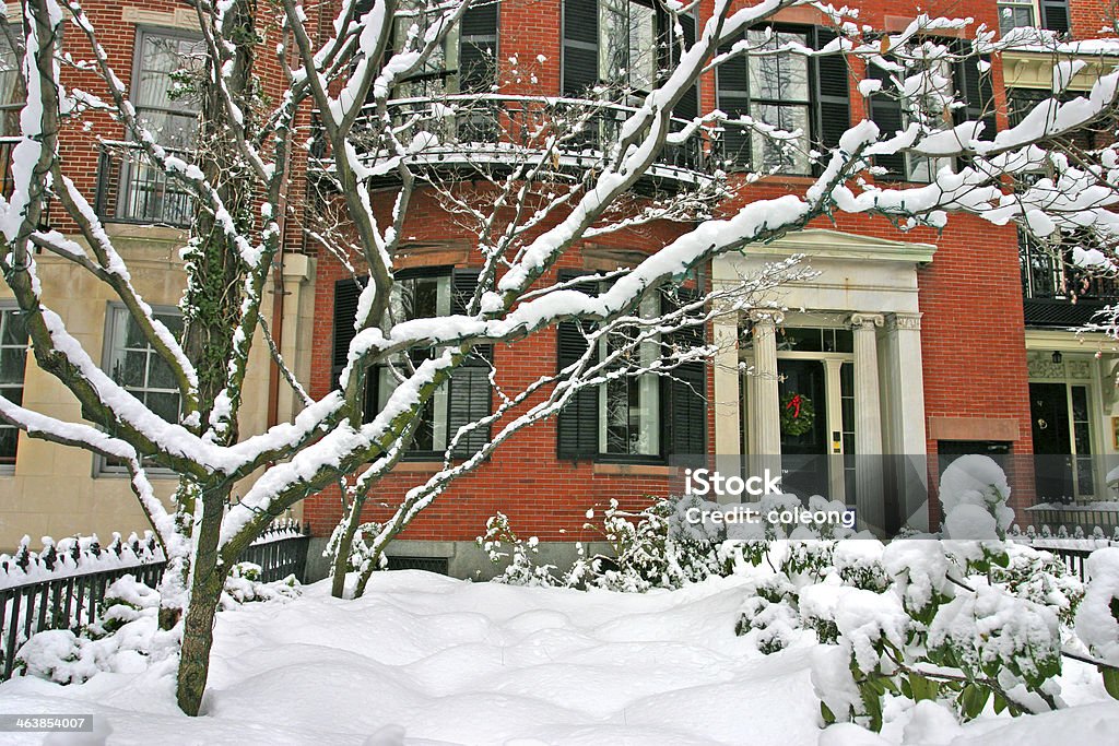 De Boston invierno - Foto de stock de Adoquinado libre de derechos