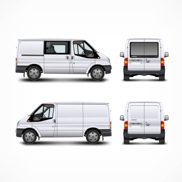 stockillustraties, clipart, cartoons en iconen met minivan - brand name domestic car