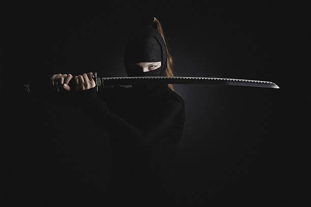 mulher guerreiro - ninja imagens e fotografias de stock