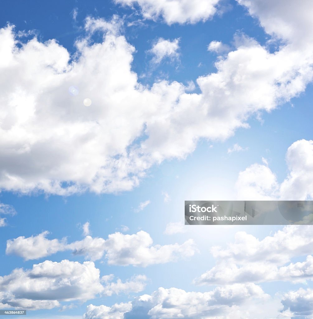 cloudly céu azul - Foto de stock de Azul royalty-free