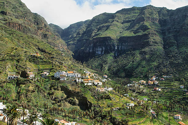 The Valle Gran Rey in the island La Gomera, Canary island, Spain