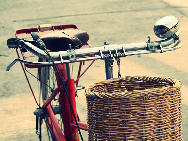 istock Vintage Bicycle and Basket Carrier 463890213