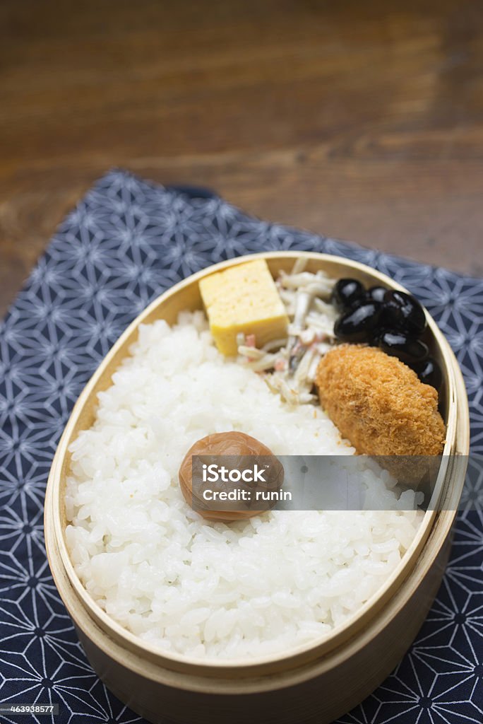 Almoço no bento Box hinomaru japonês - Foto de stock de Alimentação Saudável royalty-free