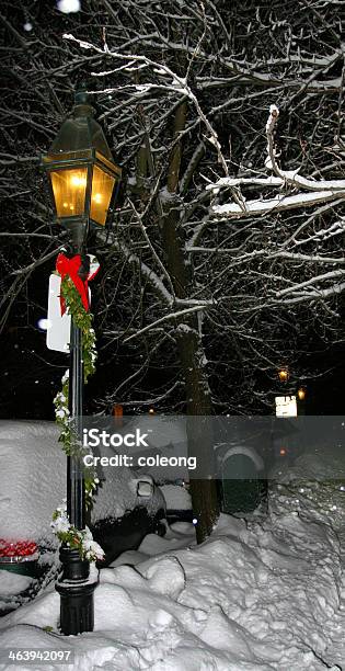 Boston Inverno - Fotografie stock e altre immagini di Acciottolato - Acciottolato, Ambientazione esterna, Architettura