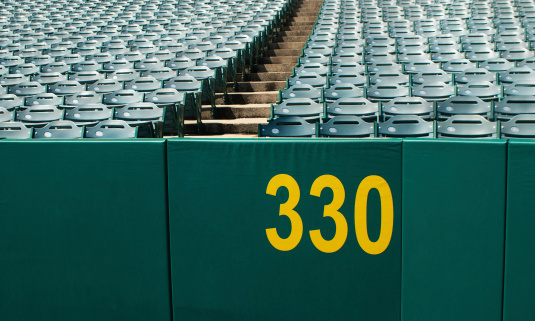 Baseball wall with copy space.