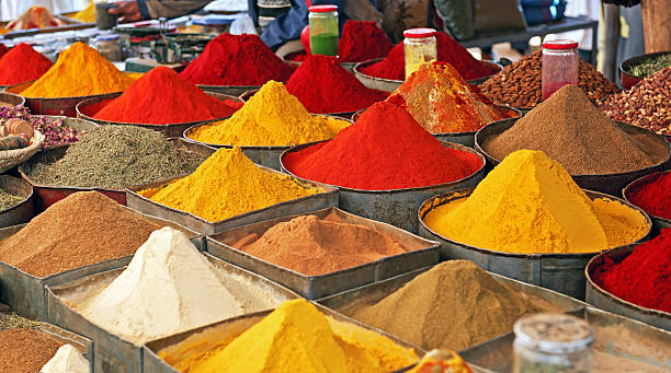 istock Colourful Spice Market in Morocco, Africa 463946521